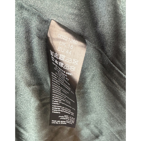 City Chic Braelynn Maxi Dress Emerald Tulip Flutter S Plus Size 16 Wedding *Flaw - Picture 14 of 16